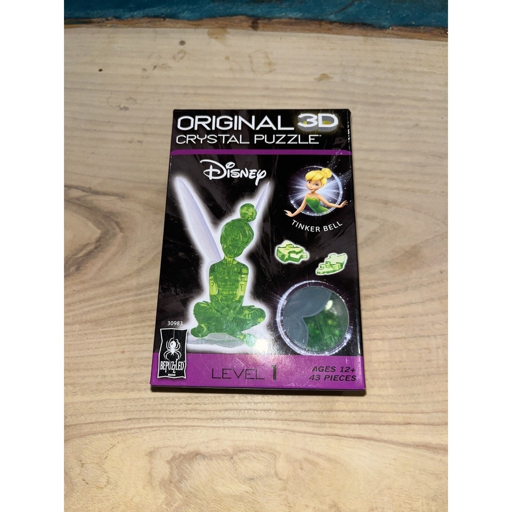 Original 3D Crystal Puzzle - Tinker Bell (Open Box - All Pieces Included)